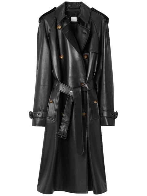 Burberry double-breasted belted trench-coat - Black - zdjęcie produktu nr 1
