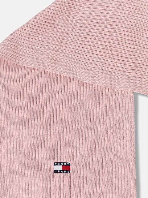 Tommy Jeans szalik bawełniany damski kolor różowy gładki AW0AW18045 - zdjęcie produktu nr 2