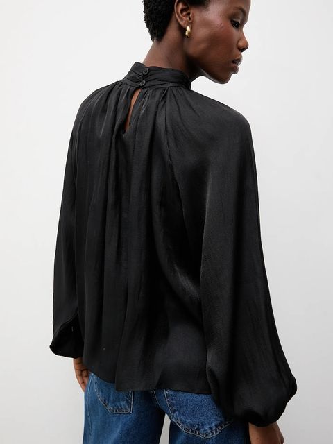 Answear.LAB bluzka damska kolor czarny gładka - zdjęcie produktu nr 1