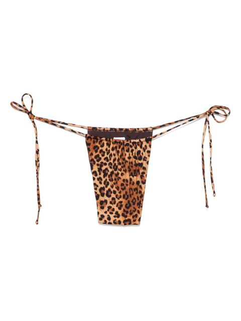 MC2 Saint Barth leopard-print bikini bottoms - Brown - zdjęcie produktu nr 1