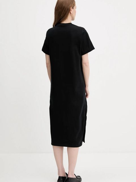 Polo Ralph Lauren sukienka bawełniana kolor czarny midi prosta 211971066 - zdjęcie produktu nr 2