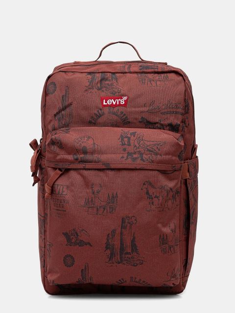 Levi's plecak kolor brązowy duży z aplikacją D5463 - zdjęcie produktu nr 1