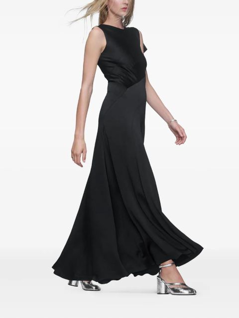 Maison Margiela bow-detail asymmetric gown - Black