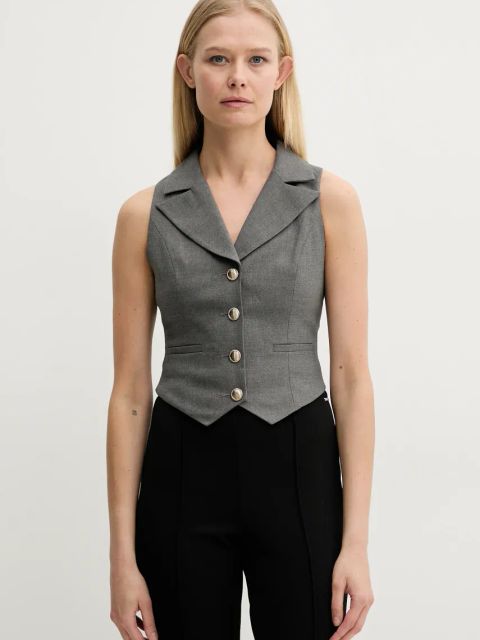 Morgan kamizelka CJANA.F kolor szary jednorzędowa CJANA.F