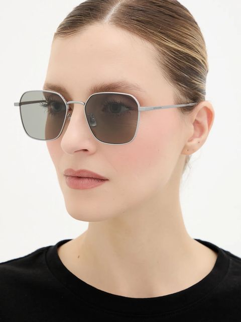 Bottega Veneta okulary przeciwsłoneczne kolor srebrny BV1422SA