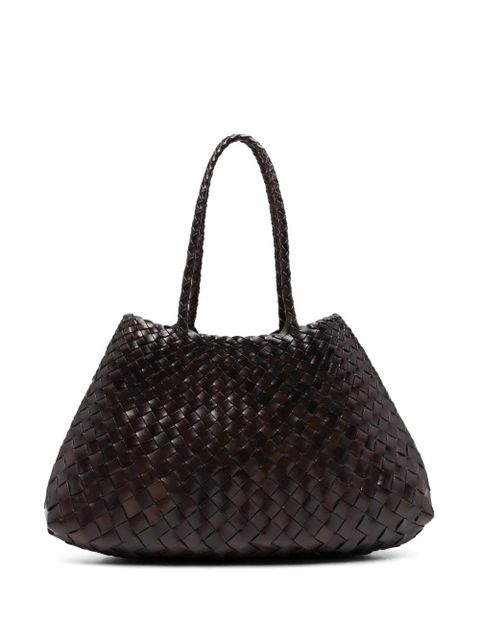 DRAGON DIFFUSION leather woven shoulder bag - Brown - zdjęcie produktu nr 1