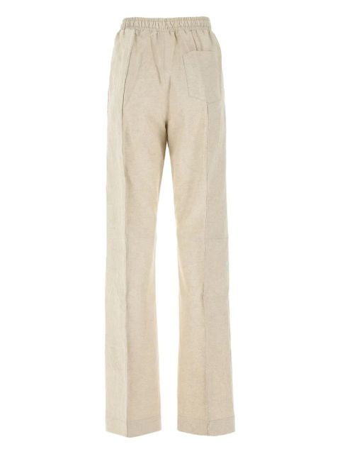 Marine Serre logo-embroidered track pants - Neutrals - zdjęcie produktu nr 2