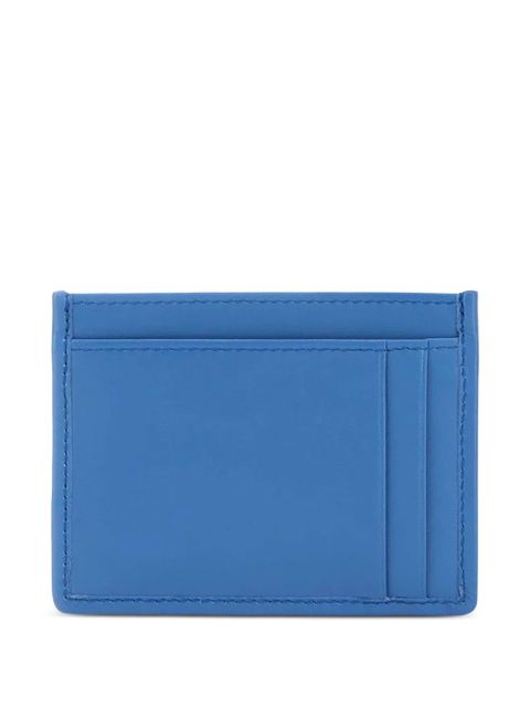 Miu Miu matelassé-motif leather card holder - Blue - zdjęcie produktu nr 2