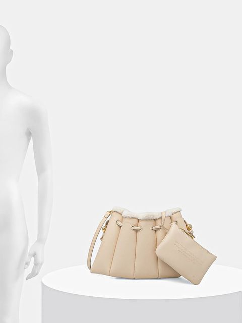 Themoire torebka kolor beżowy TMFW25DFEDF81