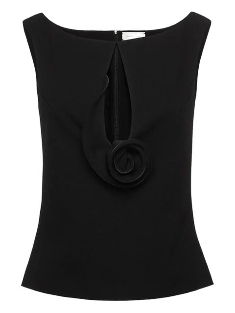 Magda Butrym flower-detail blouse - Black - zdjęcie produktu nr 1