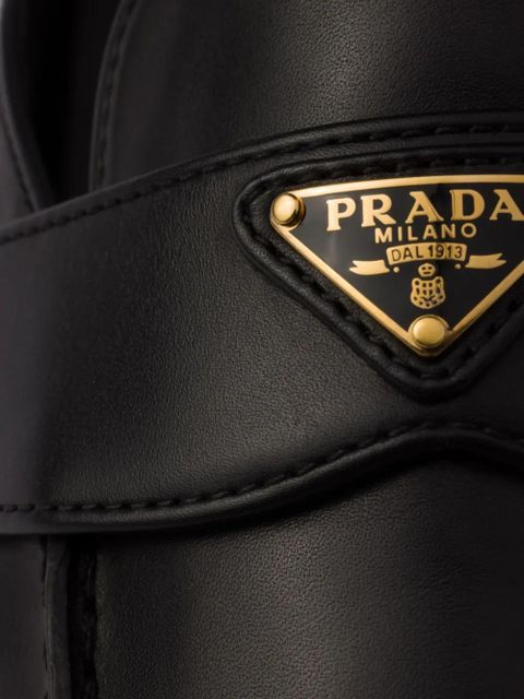 Prada leather mules - Black