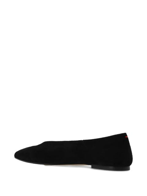 Aeyde pointed toe suede shoes - Black