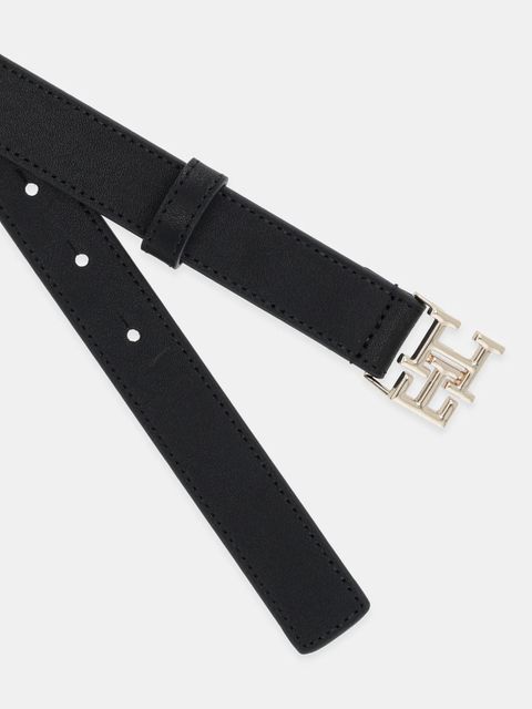 Tommy Hilfiger pasek skórzany damski kolor czarny AW0AW17496 - zdjęcie produktu nr 2