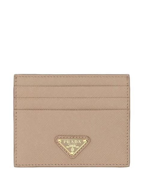 Prada logo-plaque wallet - Neutrals - zdjęcie produktu nr 1