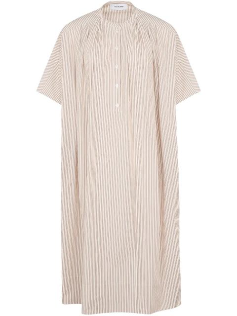 Yves Salomon striped midi dress - Brown - zdjęcie produktu nr 1