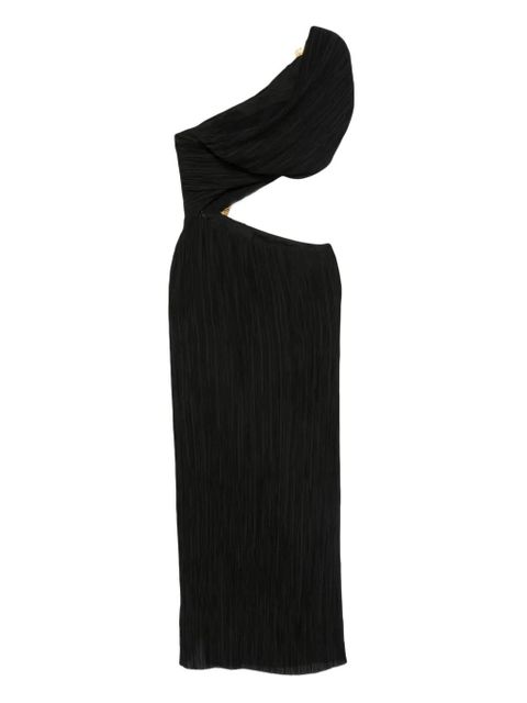 Cult Gaia Loah pleated cut-out dress - Black