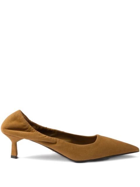 Prada suede pointed-toe pumps - Brown - zdjęcie produktu nr 1