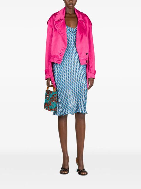 DRIES VAN NOTEN overdyed biker jacket - Pink - zdjęcie produktu nr 2