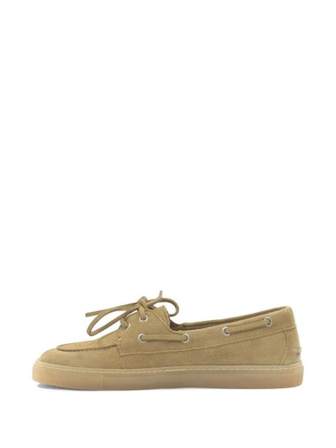 Copenhagen lace-up suede loafers - Neutrals