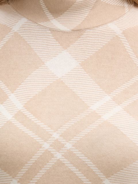 Barbour sweter bawełniany Savannah damski kolor beżowy lekki z półgolfem LKN1731