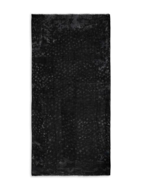 Zadig&Voltaire star-print wool scarf - Black - zdjęcie produktu nr 1