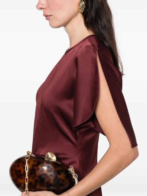 Victoria Beckham gathered waist floor length maxi dress