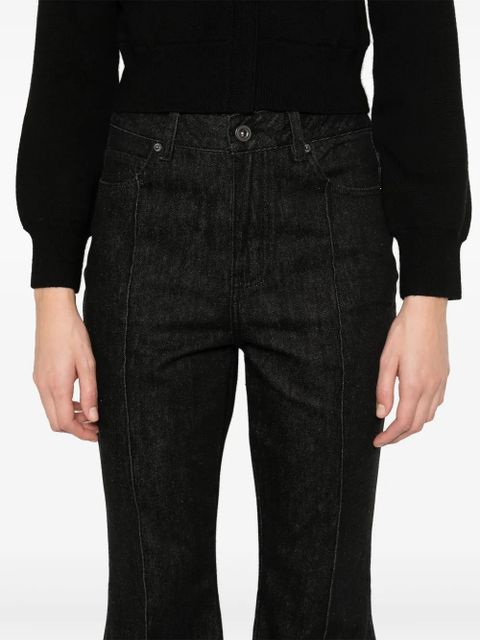 Self-Portrait flared jeans - Black