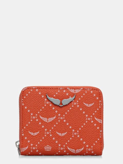 ZADIG&VOLTAIRE portfel damski kolor pomarańczowy LWSG03640 - zdjęcie produktu nr 1