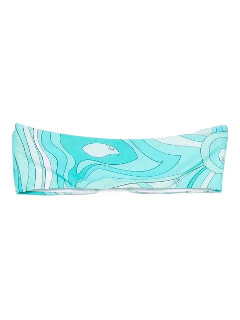 PUCCI Mirmo-print bandeau bikini top - Blue - zdjęcie produktu nr 2