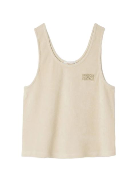 American Vintage Fuxow cotton tank top - Neutrals - zdjęcie produktu nr 1