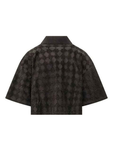 AMIRI MA Quad textured-pattern polo shirt - Black - zdjęcie produktu nr 2