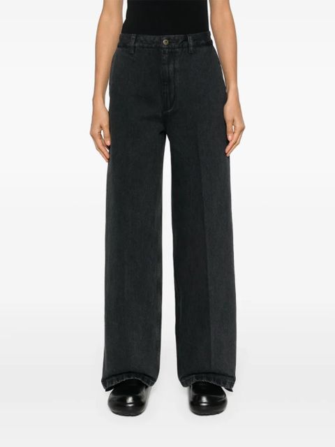 LOEWE x Suna Fujita wide-leg jeans - Black