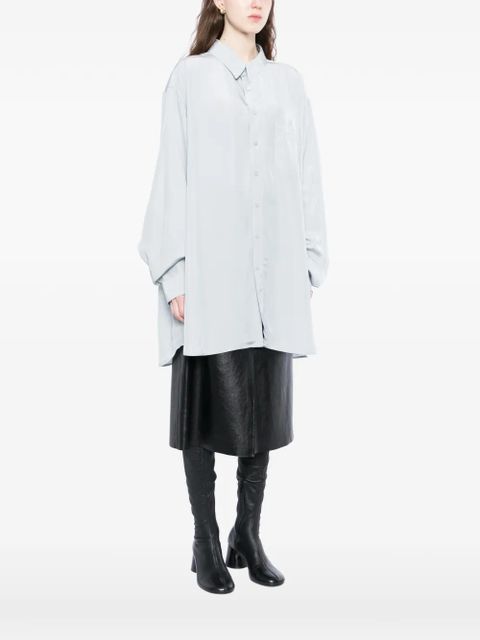 Maison Margiela long-sleeved shirt - Blue