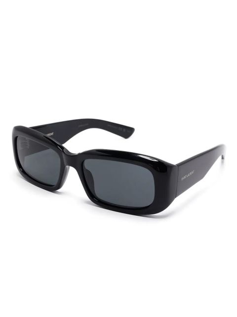 Saint Laurent Eyewear rectangle-frame sunglasses - Black - zdjęcie produktu nr 2