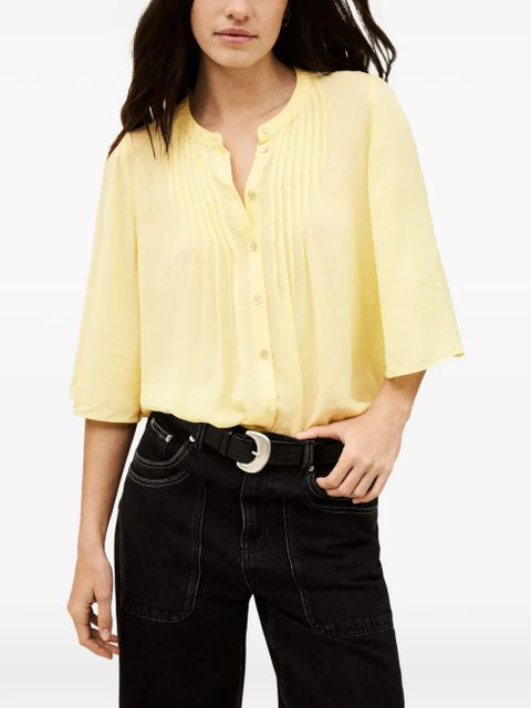 Ba&Sh Barna pleated blouse - Yellow