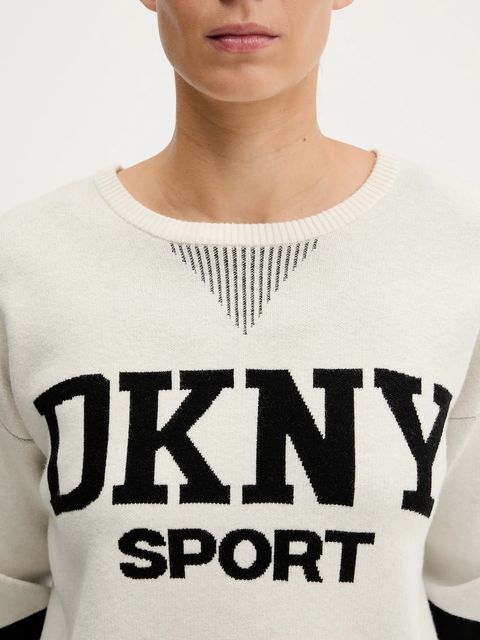 Dkny sweter damski kolor beżowy DP5R0749