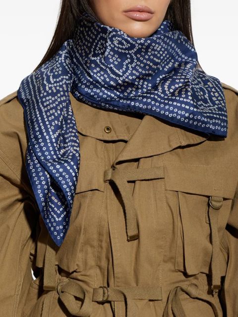 ISABEL MARANT bandana-print scarf - Blue