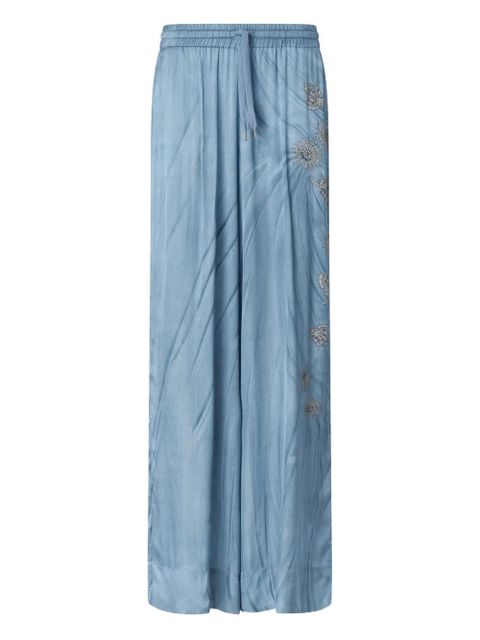 PINKO embroidered trousers - Blue - zdjęcie produktu nr 1