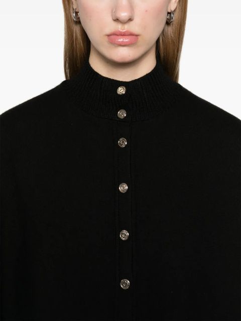 Maje cape-effect cardigan - Black