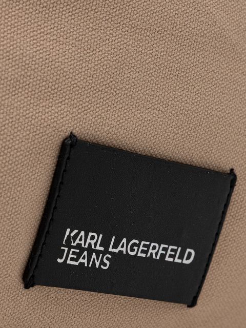 Karl Lagerfeld Jeans torba bawełniana kolor beżowy B1W50001
