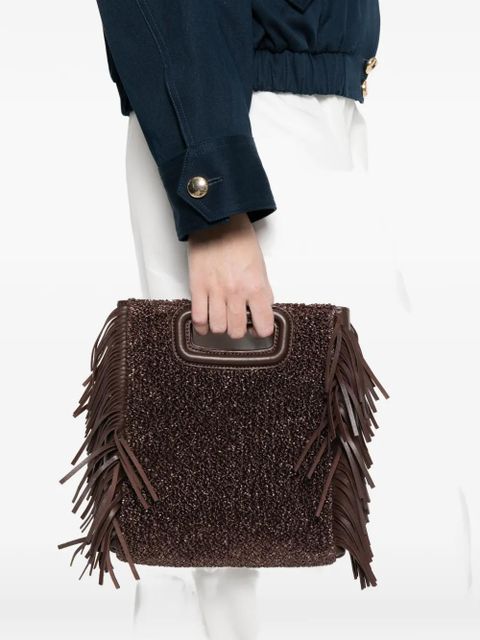 Maje fringe top-handle tote bag - Brown - zdjęcie produktu nr 2