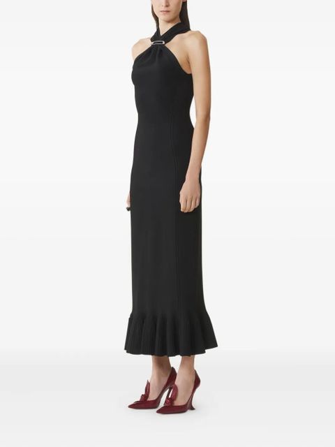 Lanvin halterneck midi dress - Black