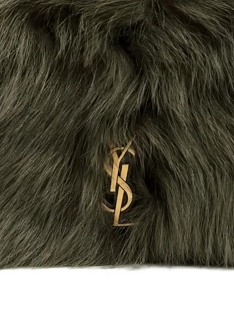 Saint Laurent Jamie shearling shoulder bag - Green