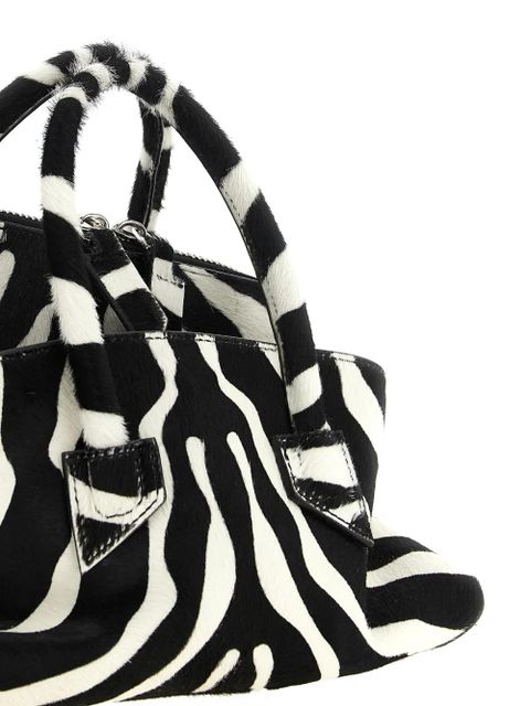 The Attico mini La Passeggiata double-handle tote bag - Black