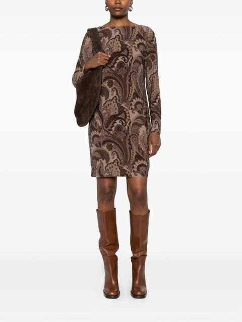 Lauren Ralph Lauren paisley-print mini dress - Brown - zdjęcie produktu nr 2