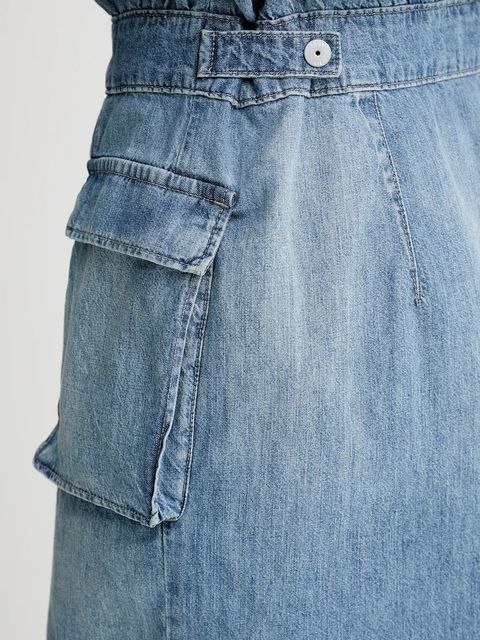 G-Star sukienka jeansowa kolor niebieski mini prosta D26286-D539