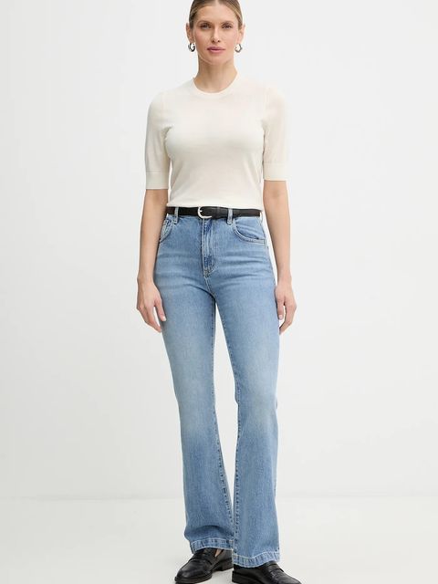 BOSS jeansy LYRIS-BOOTCUT 1 damskie high waist 50552438