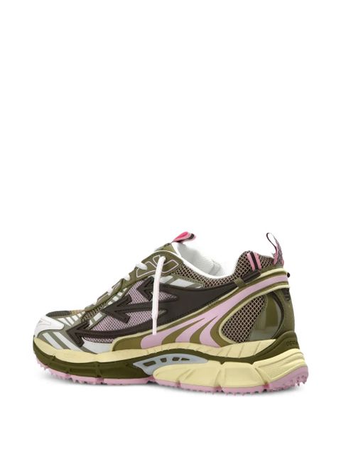 Off-White OW Be Right Back appliqué-detail lace-up sneakers - Green