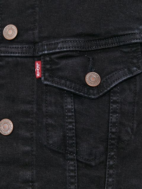 Levi's Kurtka jeansowa damska kolor czarny przejściowa - zdjęcie produktu nr 2