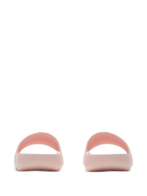Burberry checked slides - Pink